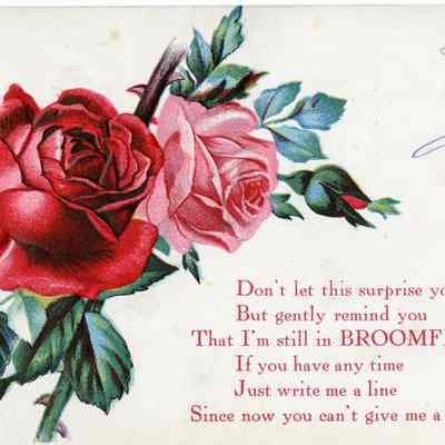 Postcard "I'm still in Broomfield"