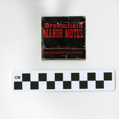 Broomfield Manor Motel matchbook