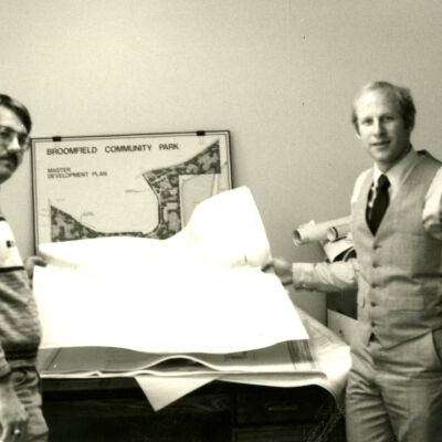Dennis Wigert and Another Man in Office