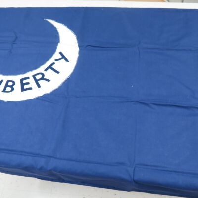 Front of flag.: Origformat: Artifact