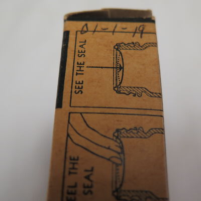 Number on side of box.: Origsize: 1" (h) x 3.25" (w) x; Origformat: Artifact