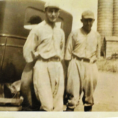 Henry Mitze with Unidentified Man [Possibly George Berges]