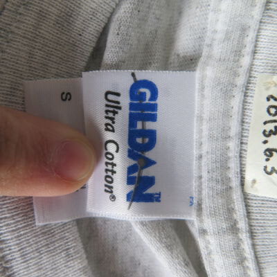 Close up of tag.: Origformat: Artifact