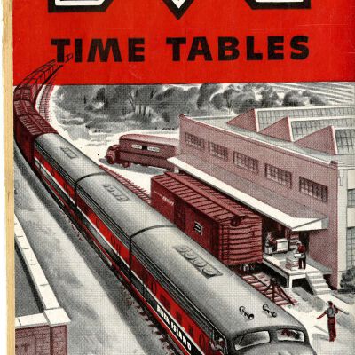 Chicago, Rock Island & Pacific Railroad Co. Timetable, back, 1960: Origsize: 4" x 9"; Origformat: Paper; Resolution: 300dpi
