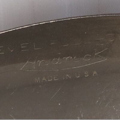 Close up of text on spoon.: Origsize: 2.5" (w) x 8.25" (l); Origformat: Artifact