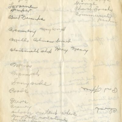 Historical notes on Broomfield by Miles Crawford, back: Origformat: Paper; Resolution: 300dpi