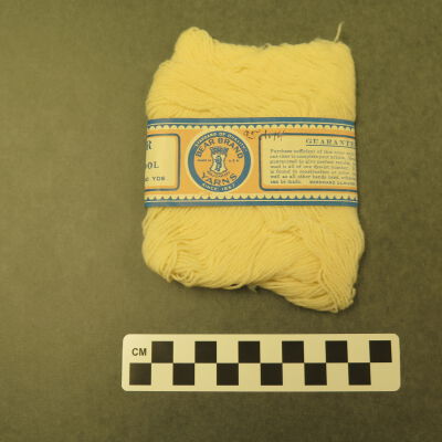 Other side of yarn.: Origsize: 5"(H) x 4.5"(dia); Origformat: Artifact