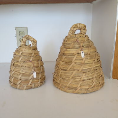 Bee skeps a and b together.: Origsize: 8" (h)  x 5.5" (diam; Origformat: Artifact
