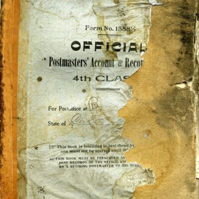 Postal account book for Broomfield Post Office, 1900-1903: Origsize: 8.5" x 12.5"; Origformat: Book; Resolution: 300dpi