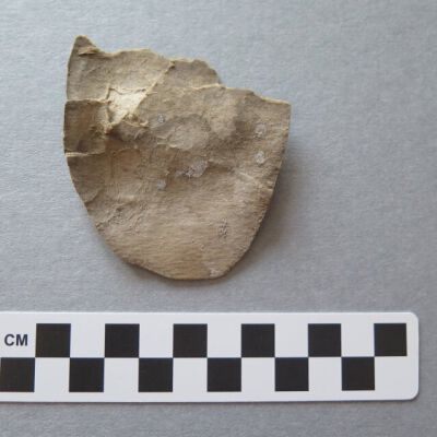 Other side of cardboard scrap.: Origformat: Artifact