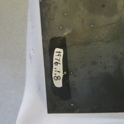 Number of sign: Origsize: 8" (h) x 16" (w); Origformat: Artifact