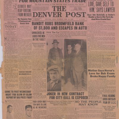 The Denver Post - April 26, 1920 - Broomfield Bank Robbery