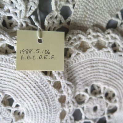 Numbers of doilies.: Origsize: 6" (diam); Origformat: Artifact