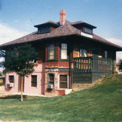 Broomfield Depot Museum in the Middle of Painting
