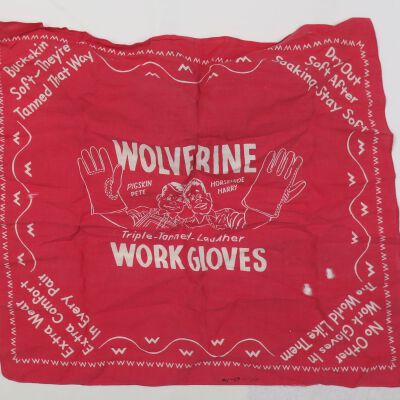 Front of handkerchief: Origsize: 17" (w) x 10" (l); Origformat: Artifact