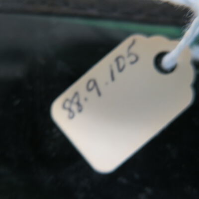 Number on visor.: Origsize: 3" (w) x 13" (l); Origformat: Artifact
