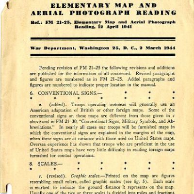 Elementary Map and Aerial Photograph Reading, Technical Bulletin