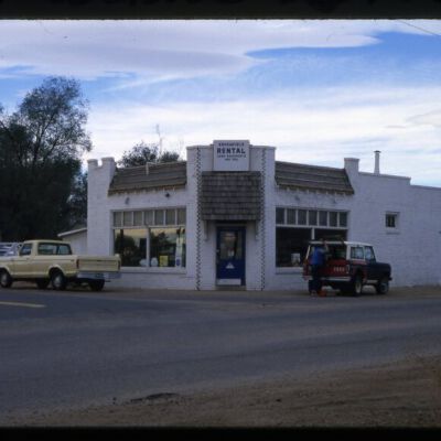 Leland's Rental, Formerly Red & White Grocery, 1979: Origsize: 35mm; Origformat: Slide; Resolution: 4000dpi