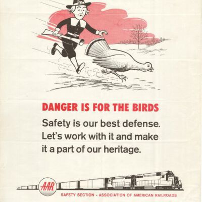 Safety poster for railroad employees, 1969: Origsize: 17" x 22"; Origformat: Paper; Resolution: 300dpi