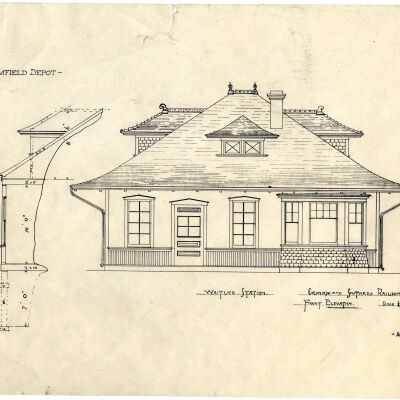 Photocopies of Broomfield Depot Blueprints