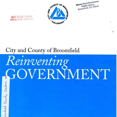 City and County of Broomfield- Reinventing Government