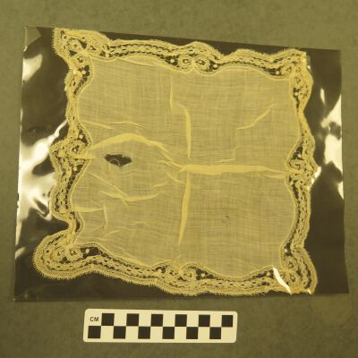 Lace on other side.: Origsize: 8.5" (w) x 11" (l); Origformat: Artifact