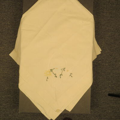 White Tablecloth with Embroidery
