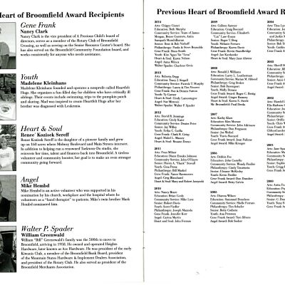 2015 Heart of Broomfield Awards Program