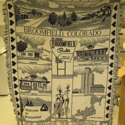 Front of blanket.: Origsize: 48" (w) x 64" (l); Origformat: Artifact