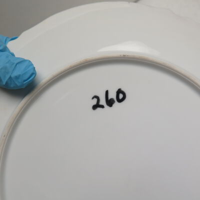 Number on back of plate: Origsize: 10.25"(Dia); Origformat: Artifact