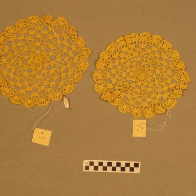Doilies A and B: Origsize: 8" (diam); Origformat: Artifact