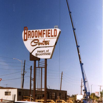 Broomfield Center Sign Being Removed