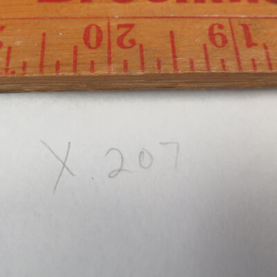 Number detail of yardstick: Origsize: 48" (L); Origformat: Artifact