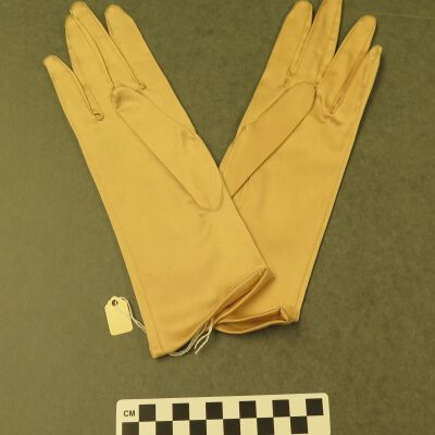 Other side of gloves.: Origsize: 7.5" (w) x 3.5" (l); Origformat: Artifact