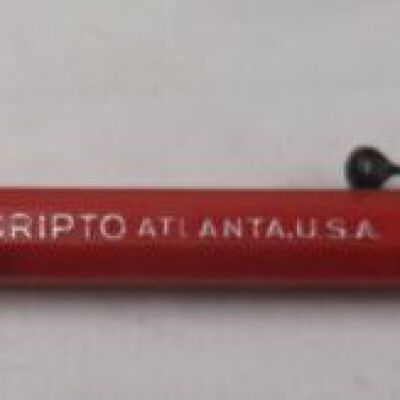 Pencil with text: Origsize: 0.5" (w) x 5.25" (l); Origformat: Artifact