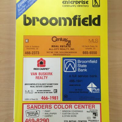 1981 Broomfield Telephone Book / Enterprise Community Directory