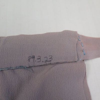 Close up of number.