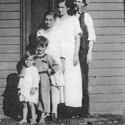 Burns Junction station agent and family
