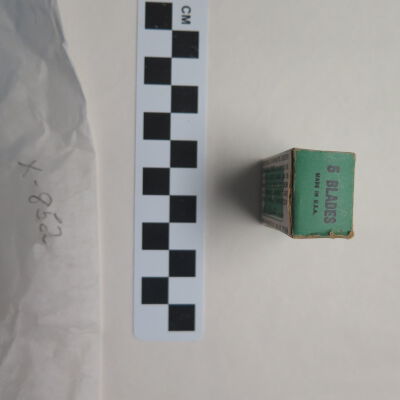 Side of box.: Origsize: 0.75" (h) x 1.75" (w; Origformat: Artifact