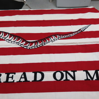 Right side of flag.: Origformat: Artifact