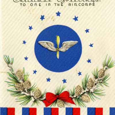 Christmas Greetings to One in the Aircorps Card
