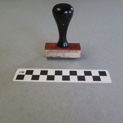 Colorado and Southern Railway Broomfield Depot Rubber Stamp
