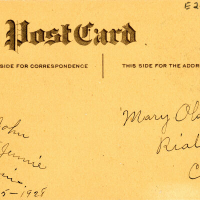 "A Merry Christmas" Postcard