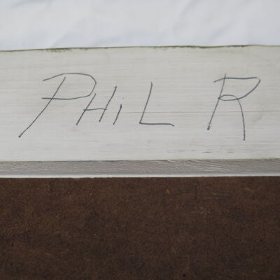 Inscription, top, verso: Origformat: Artifact
