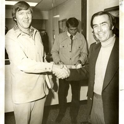 "Mayor Congratulations" handshake