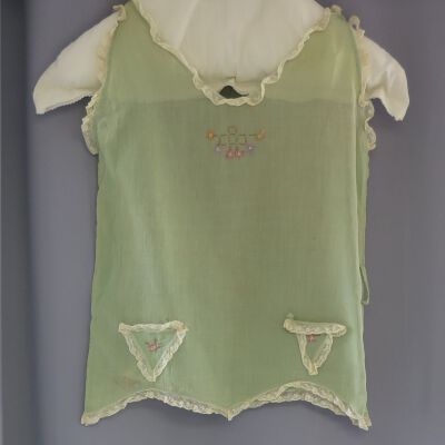 Front of chemise: Origsize: 17" (w) x 23" (l); Origformat: Artifact