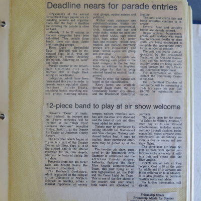 Senior Resources 1987-1988 Scrapbook