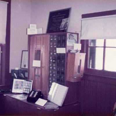 PO Box at Broomfield Post Office, circa 1984: Origsize: 3.25" x 4.5"; Origformat: Print-Photographic; Resolution: 1150dpi