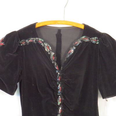 Close up of front of dress.: Origformat: Artifact
