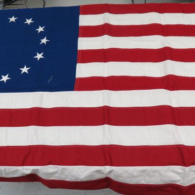 Front of flag.: Origformat: Artifact